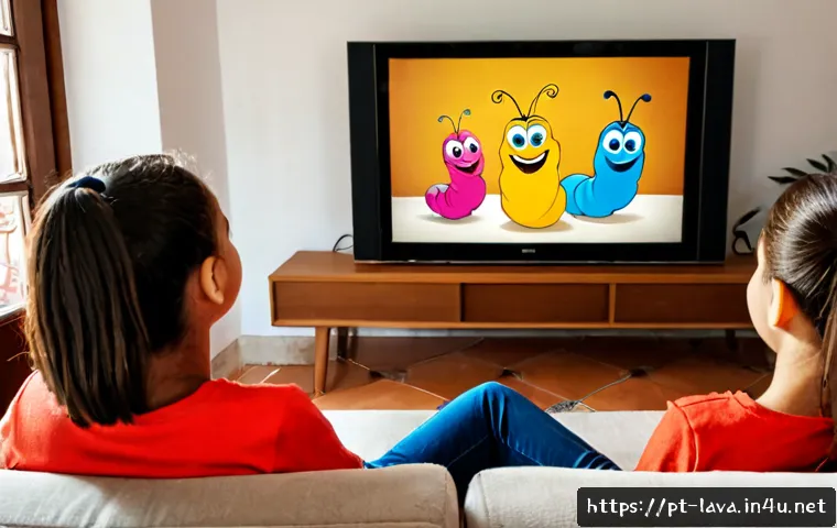 라바 해외 팬덤의 확장성 - Photorealistic family living room in Lisbon, Portugal, with Portuguese parents and children laughing...